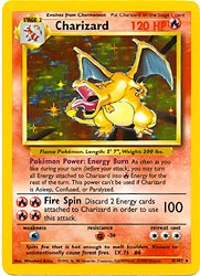 Pokemon Basic Holofoil Card - Charizard 4/102