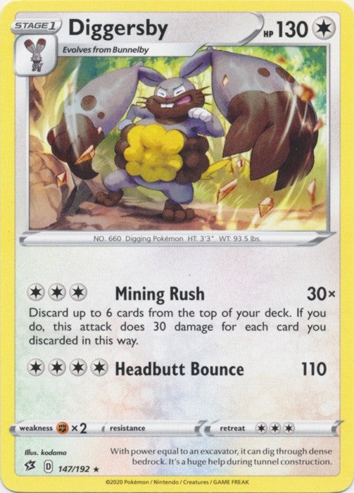 Diggersby - 147/192 Pokemon » SWSH Rebel Clash Rare