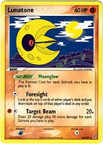 Pokemon EX Deoxys Uncommon Card - Lunatone 36/107