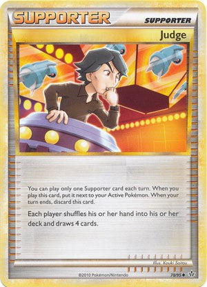 Pokemon Card HS Unleashed Single Uncommon Judge 78/95