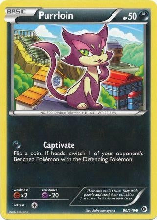 Purrlion 90/149 - Pokemon Boundaries Crossed Common Card