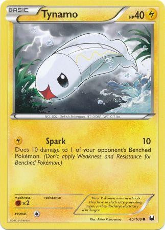 Pokemon Dark Explorers Common Card - Tynamo 45/108