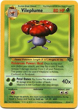 Pokemon Jungle Rare Card - Vileplume 31/64