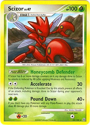 Pokemon Diamond and Pearl Stormfront Card - Scizor (R)
