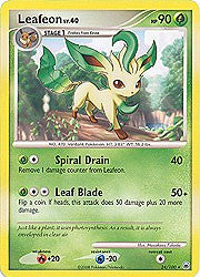 Pokemon Diamond and Pearl Majestic Dawn- Leafeon (Rare) Card