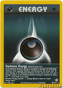 Neo Genesis Rare Energy - Darkness