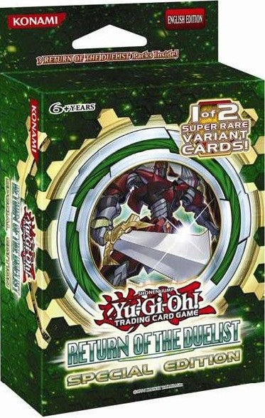 YuGiOh Return Of The Duelist Special Edition Pack (3 Packs & 1 Promo Card)