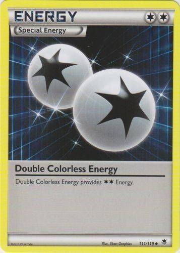 Double Colorless Energy 111/119 - Uncommon Pokemon XY Phantom Forces Card