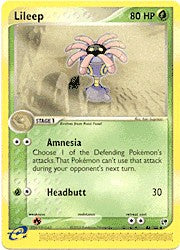 Pokemon Sandstorm Uncommon Card - Lileep 43/100