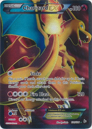 Charizard EX 100/106 - Pokemon XY Flashfire Full Art Ultra Rare Card