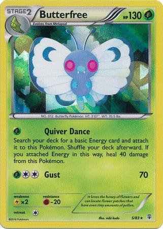 Butterfree 5/83 Holo Rare - Pokemon Generations Card
