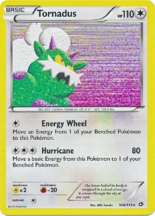 Tornadus 108/113 - Pokemon Legendary Treasures Holo Rare Card