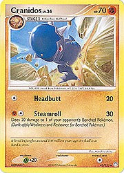 Pokemon Diamond & Pearl Mysterious Treasures- Cranidos