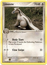 Pokemon EX Emerald Uncommon Card - Linoone 34/106