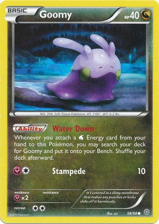 Goomy 58/98 COMMON - Pokemon XY Ancient Origins Card