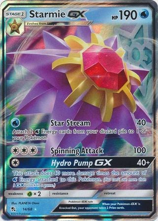 Starmie GX - 14/68 - Ultra Rare Sun & Moon: Hidden Fates Singles