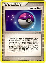 Pokemon EX Deoxys Uncommon Card - Master Ball 88/107