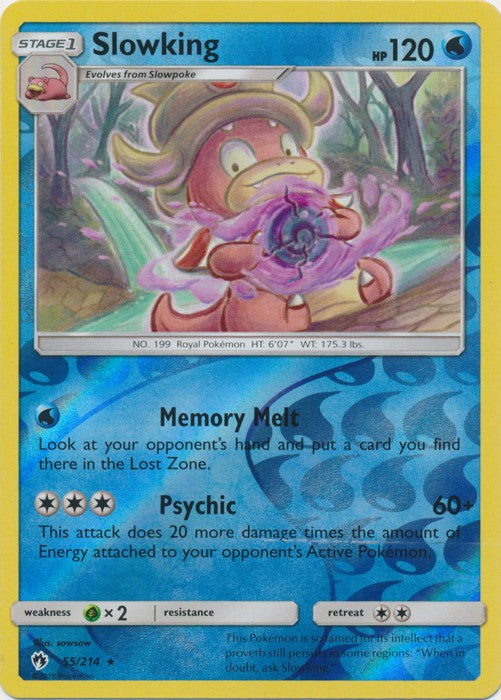 Slowking - 55/214 (Reverse Foil) Pokemon » SM Lost Thunder Rare
