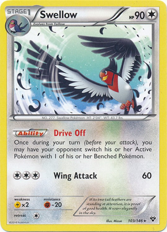Swellow 103/146 - Pokemon XY Rare Card