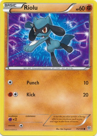 Riolu 75/135 - Pokemon Plasma Storm Common Card