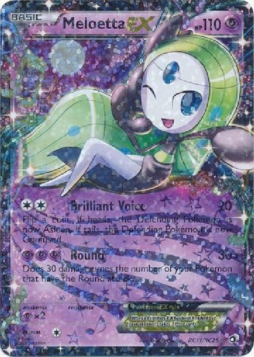Meloetta EX RC11/RC25 - Pokemon Legendary Treasures Radiant Ultra Rare Card