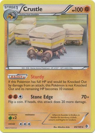 Crustle 85/149 - Pokemon Boundaries Crossed Holo Rare Card