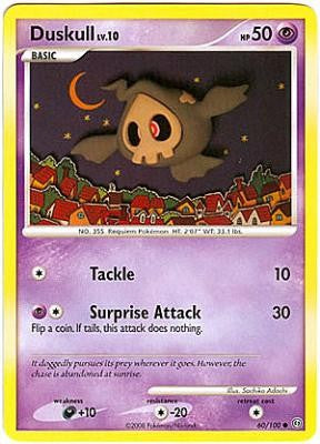 Pokemon Diamond and Pearl Stormfront Card - Duskull (C)