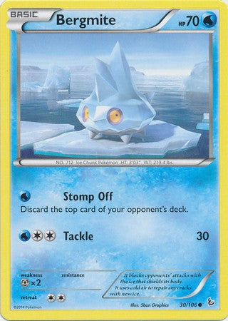 Bergmite 30/106 - Pokemon XY Flashfire Common Card
