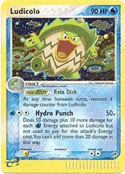 Pokemon Sandstorm Holo Rare Card - Ludicolo 7/100