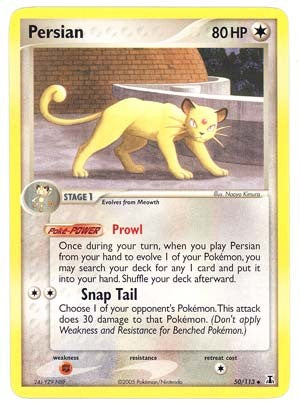 Pokemon EX Delta Species- Persian