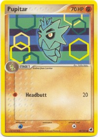 Pokemon EX Dragon Frontiers - Pupitar Card