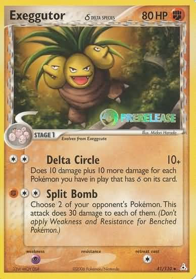 Pokemon Pre-Release Uncommon Promo Card - Exeggutor 41/110