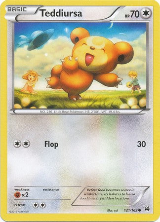 Teddiursa 121/162 Common - Pokemon XY Break Through Card