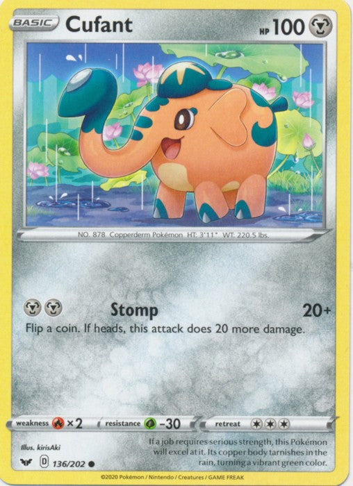 Cufant - 136/202 Pokemon » Sword and Shield Common