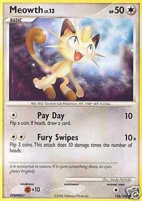 Pokemon Legends Awakened Common Card - Meowth 106/146
