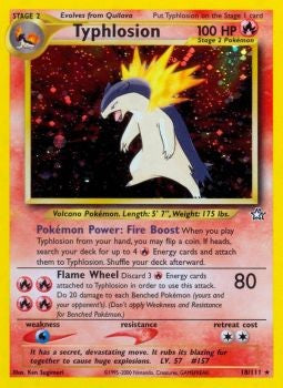 Pokemon Neo Genesis - Typhlosion Holofoil Card