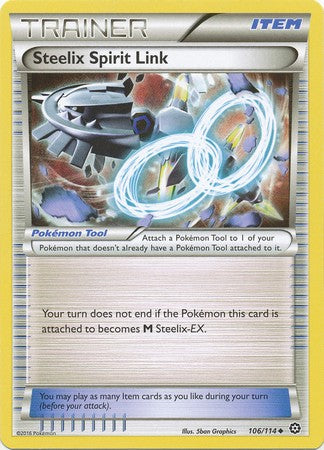 Steelix Spirit Link 106/114 Uncommon - Pokemon XY Steam Siege Card
