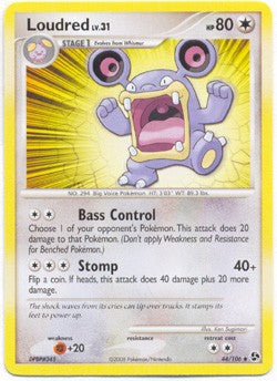 Pokemon Diamond & Pearl Great Encounters - Loudred (Uncommon) Card