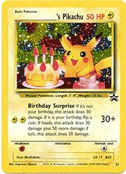 Pokemon Promo Card - Birthday Pikachu