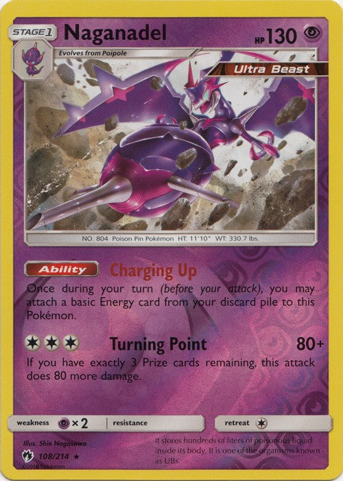 Naganadel - 108/214 (Reverse Foil) Pokemon » SM Lost Thunder HR