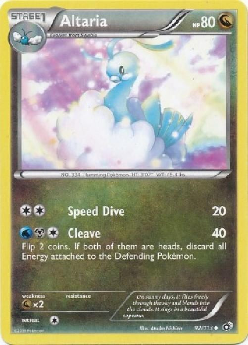 Altaria 92/113 - Pokemon Legendary Treasures Uncommon Card