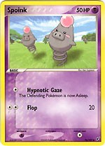 Pokemon EX Deoxys Common Card - Spoink 76/107