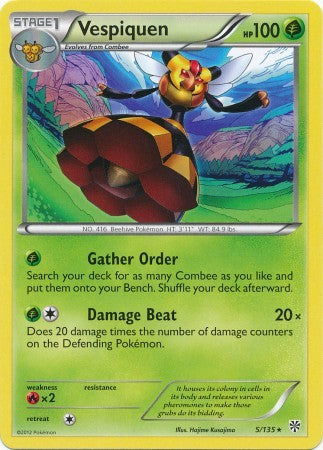Vespiquen 5/135 - Pokemon Plasma Storm Rare Card