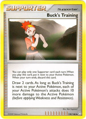 Pokemon Legends Awakened Uncommon Card - Buck's Training 130/146
