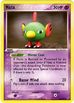 Pokemon EX Deoxys Common Card - Natu 66/107