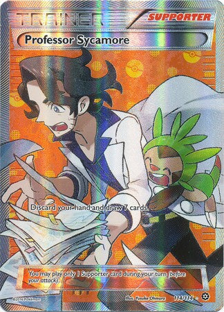 Professor Sycamore 114/114 Full Art - Pokemon XY Steam Siege Card