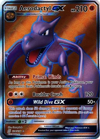 Aerodactyl GX - 224/236 - Full Art Ultra Rare Sun & Moon: Unified Minds