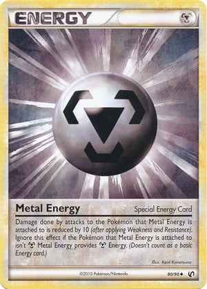 Pokemon Card HeartGold Undaunted Uncommon Metal Energy 80/90