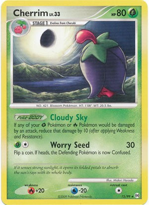 Pokemon Platinum Arceus Single Card Rare Cherrim 15/99