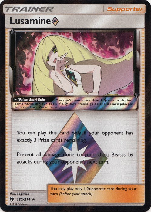 Lusamine Prism Star - 182/214 Pokemon » SM Lost Thunder HR